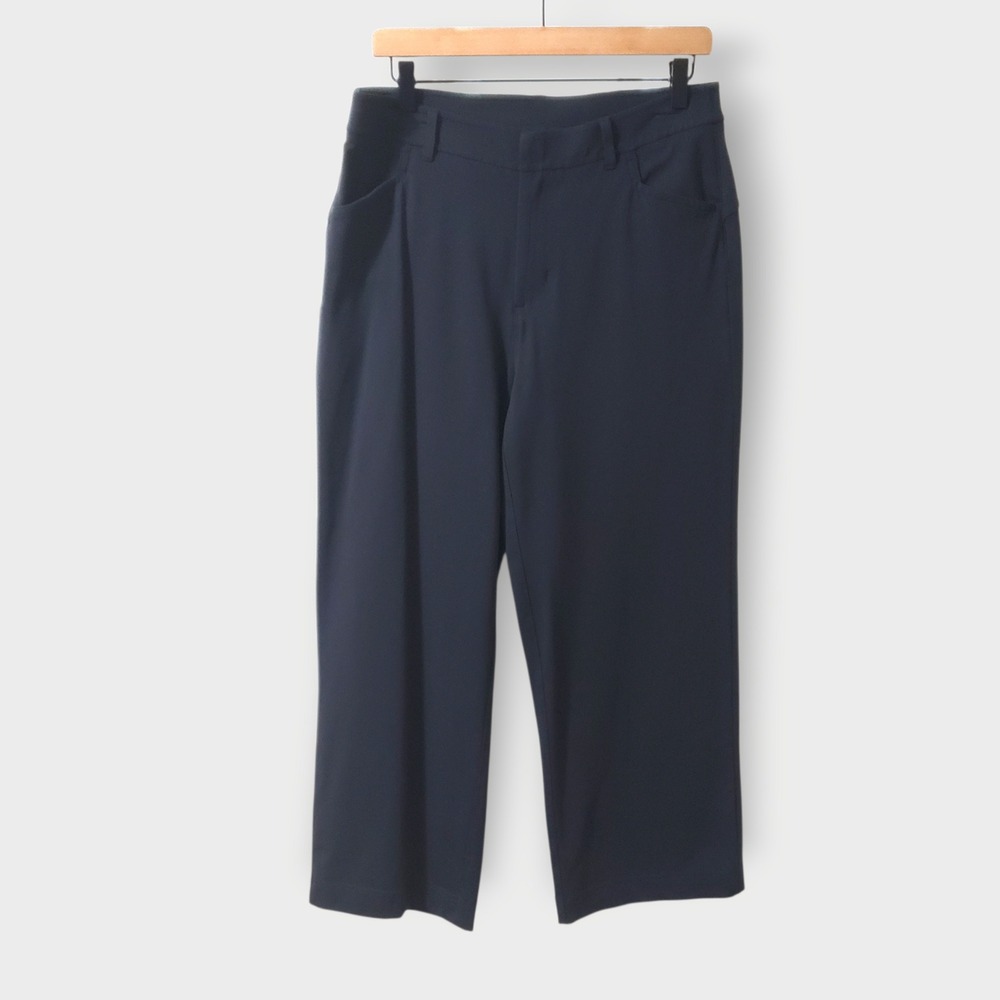 Public Rec Womens All Day Pant 32x26 Black Crop Straight Chino Trousers